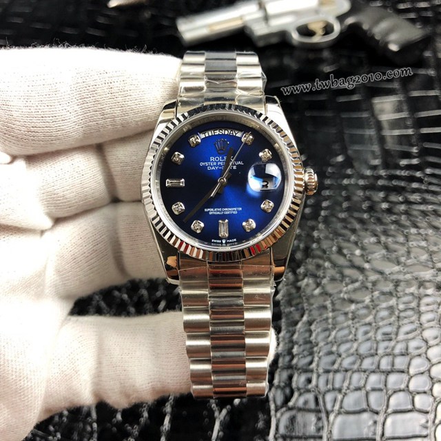 勞力士女士手錶 Rolex新款勞力士星期日曆型全自動機械腕表  gjs1848